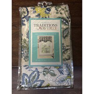 Traditions by Waverly Navarra Antique Scallop Valance Rod Pocket 52"W X 16"L